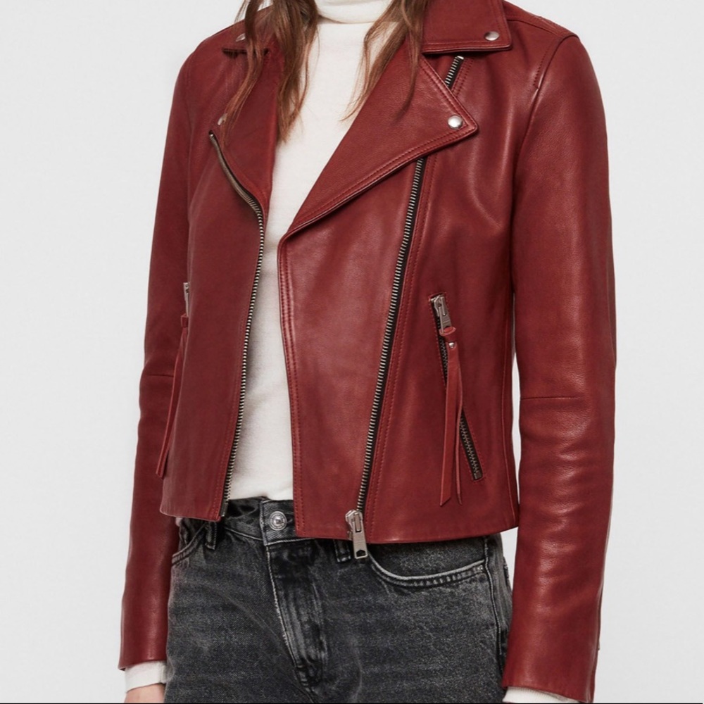 All Saints Dalby Leather Jacket